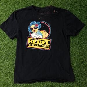 Navy Blue Chuy’s ‘Be A Rebel Eat With Yo Hands!’ Graphic Tee